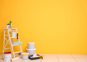 Bunte Wände in der neuen Wohnung