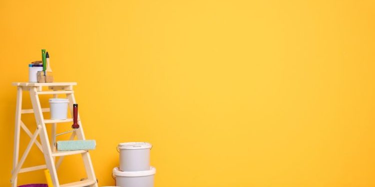 Bunte Wände in der neuen Wohnung